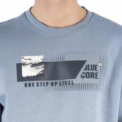 Marcus Colin Herre Sweatshirt - Faded blue