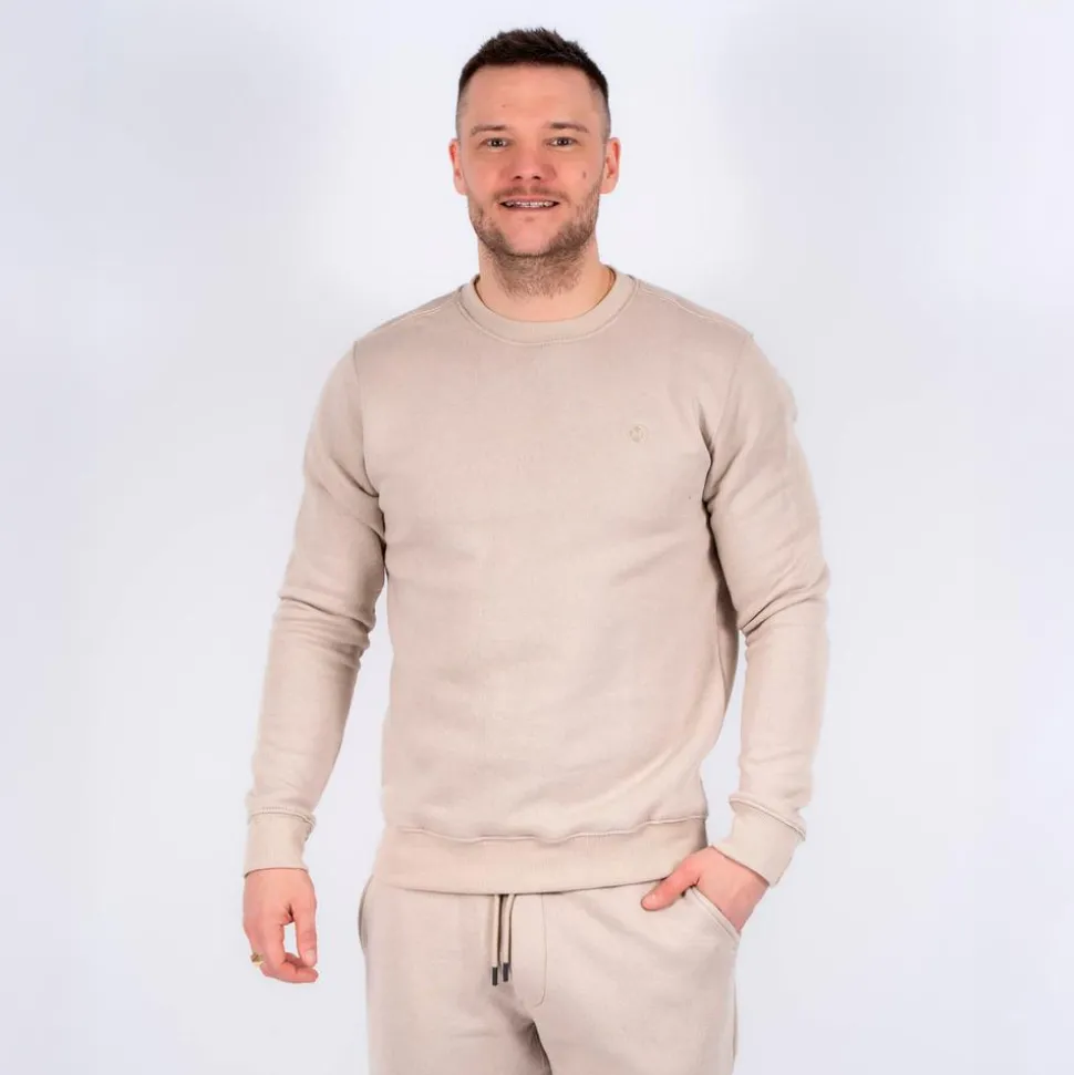 Marcus Colin Herre Sweatshirt - Bubbly beige