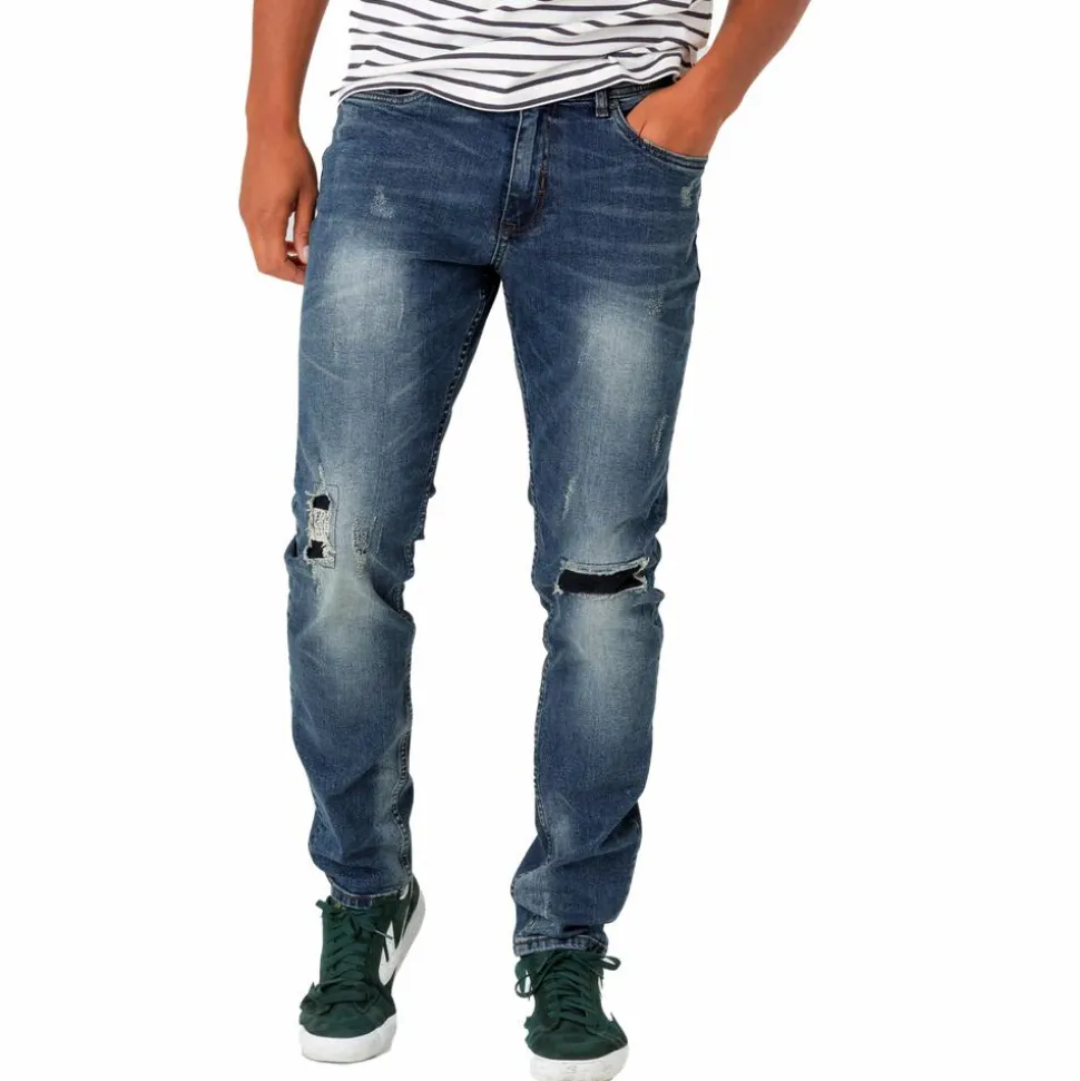 Marcus Cutler Herre Jeans - Dirty Blue Used