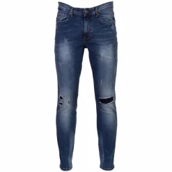 Marcus Cutler Herre Jeans - Dirty Blue Used