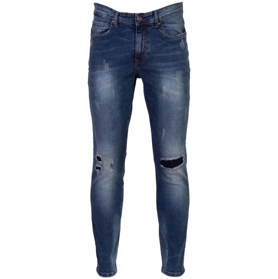 Marcus Cutler Herre Jeans - Dirty Blue Used