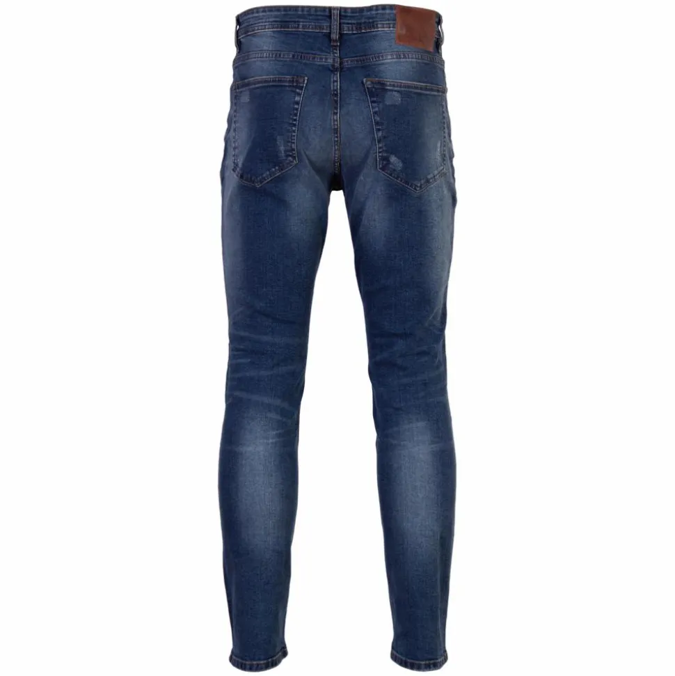 Marcus Cutler Herre Jeans - Dirty Blue Used