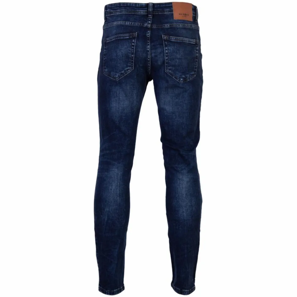 Marcus Cutler Herre Jeans - Sea Blue Used