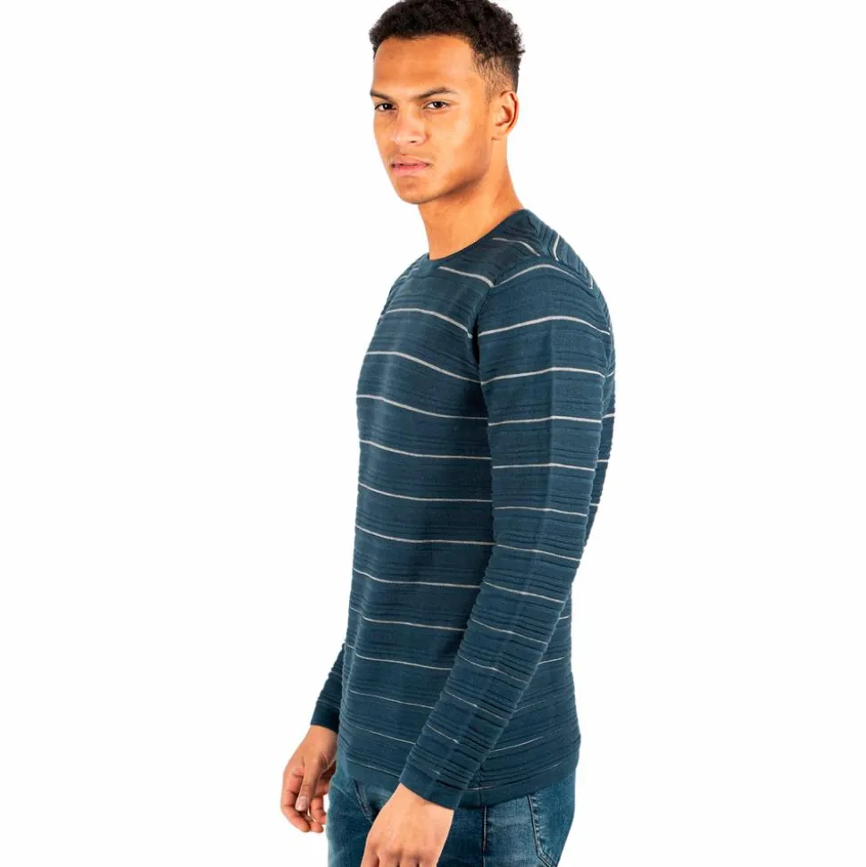 Marcus Easton 22 Herre Striktrøje - Petrol Navy