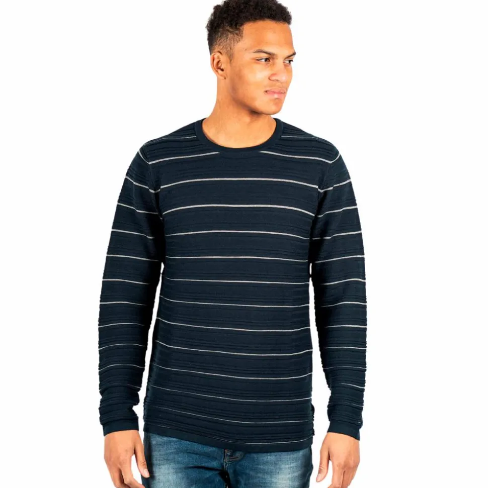 Marcus Easton 22 Herre Striktrøje - Dark Navy