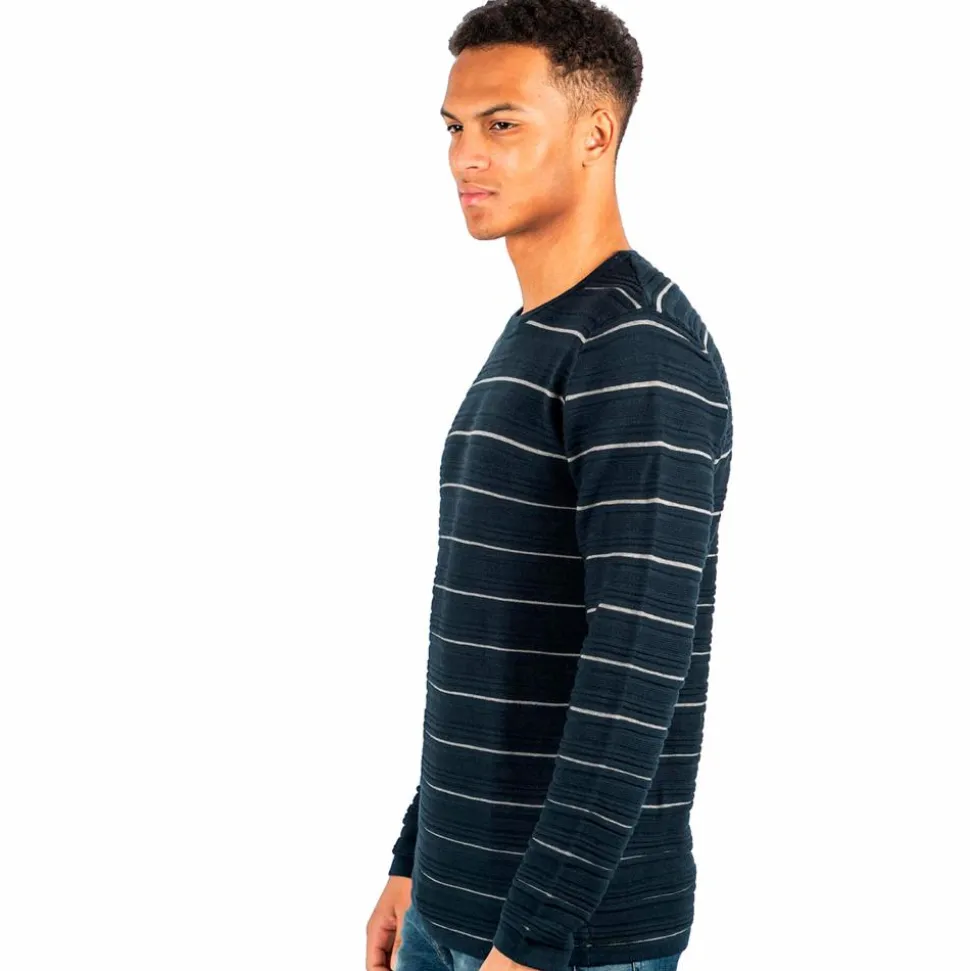 Marcus Easton 22 Herre Striktrøje - Dark Navy