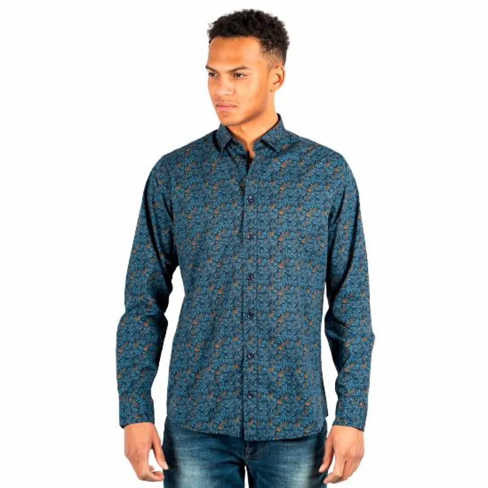 Marcus Epson Herre Skjorte - Night Navy