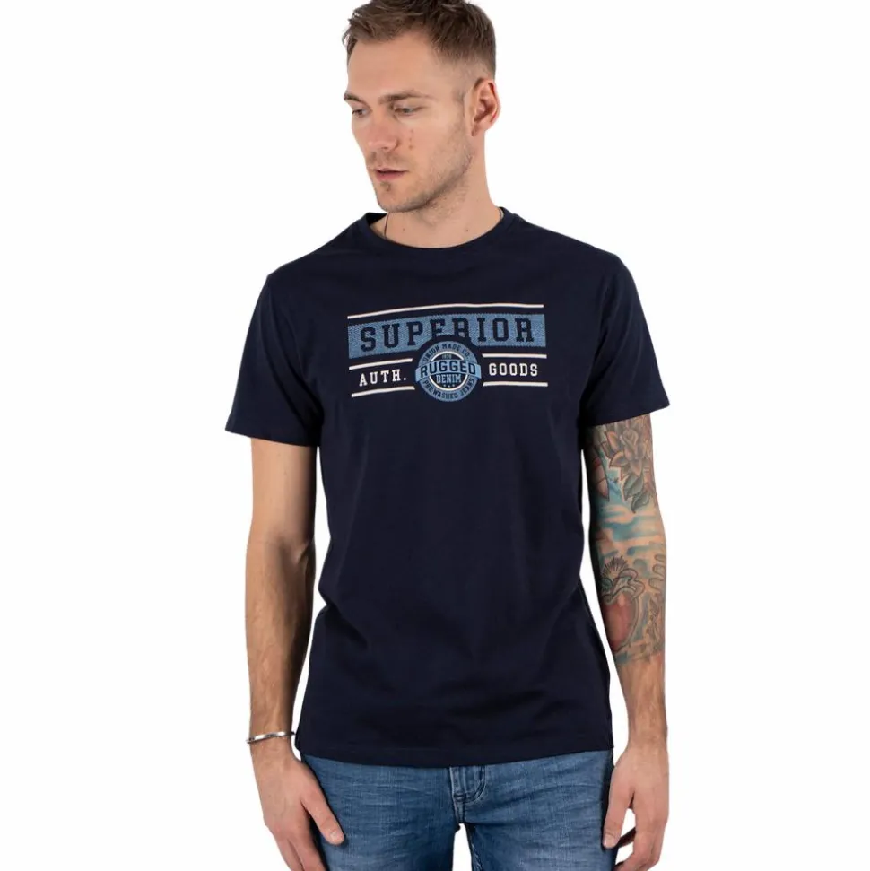 Marcus Esme Herre T-shirt - Night Navy