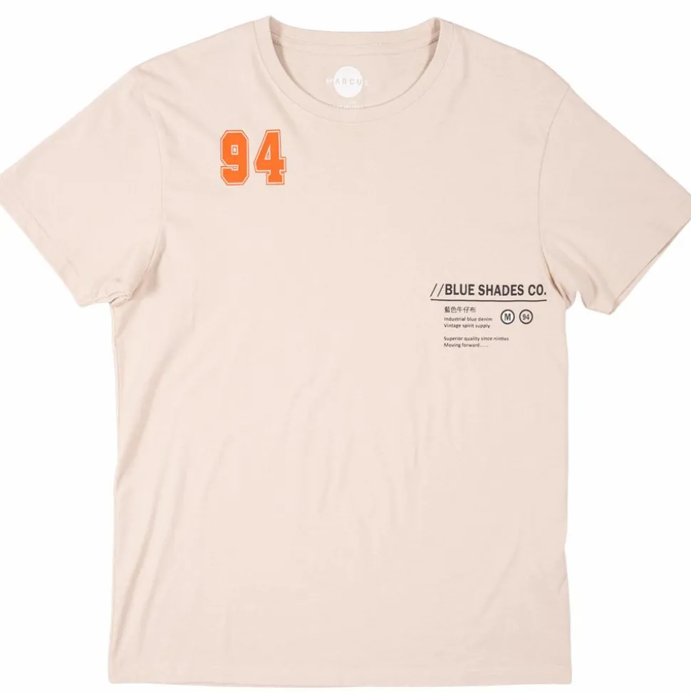 Marcus Frans Herre T-shirt - Bubbly beige