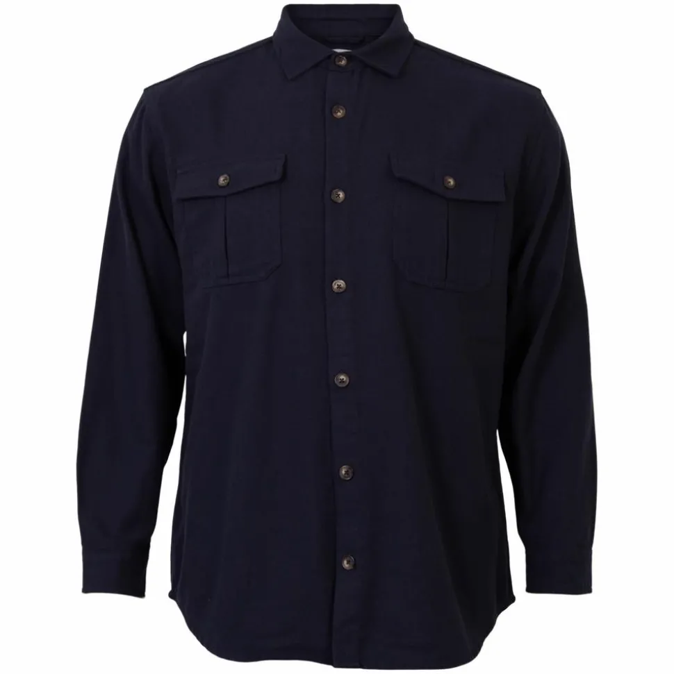 Marcus Hastings Herre Skjorte Plus Size - Naval Blue