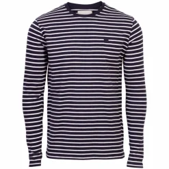 Marcus Herre Langærmet t-shirt - Night Navy