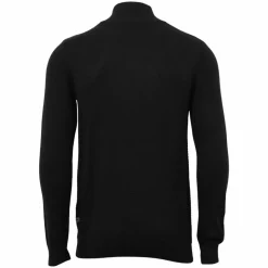 Marcus Hubble Half Zip Herre Striktrøje - Black