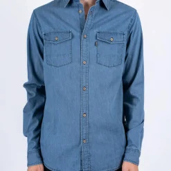 Marcus Hugh Herre Skjorte - Sky Blue Used