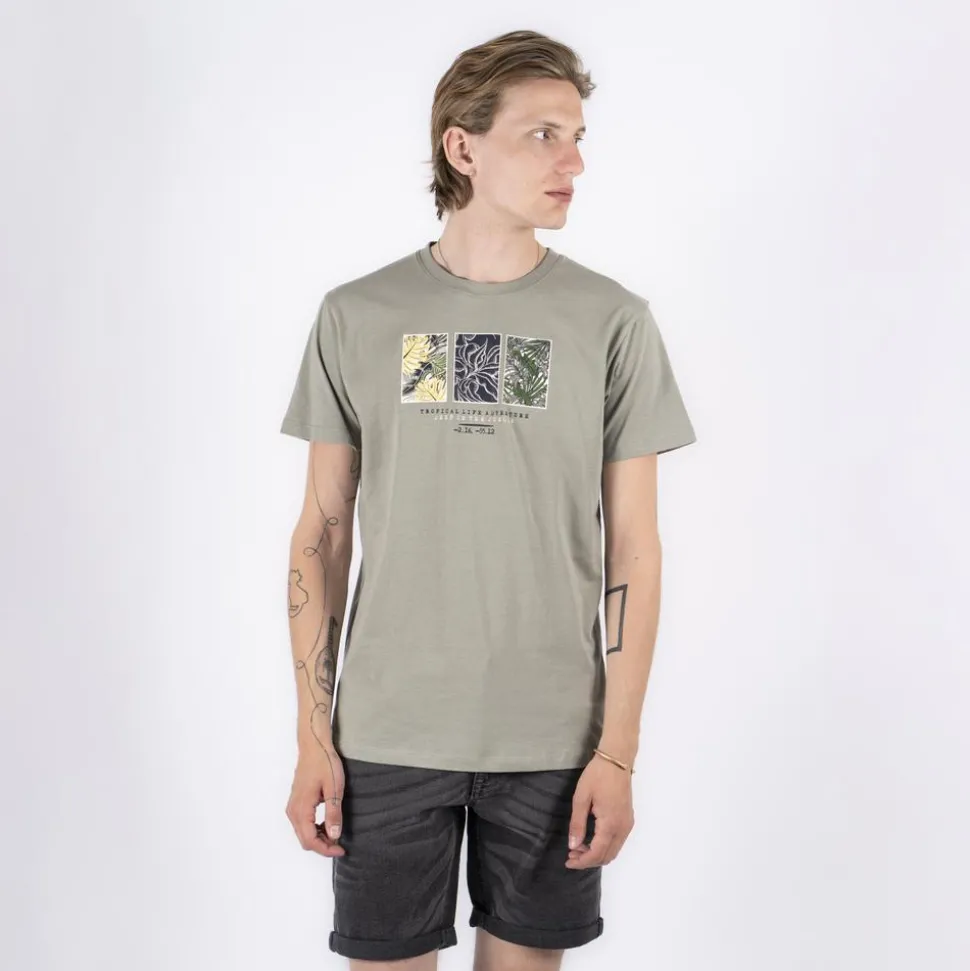 Marcus Jeb Herre T-shirt - Green Shadow