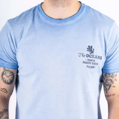Marcus Jeb Herre T-shirt - Summer Blue