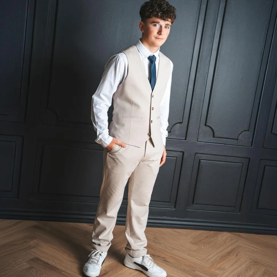 Marcus Joey Herre Habitbukser - Bubbly beige