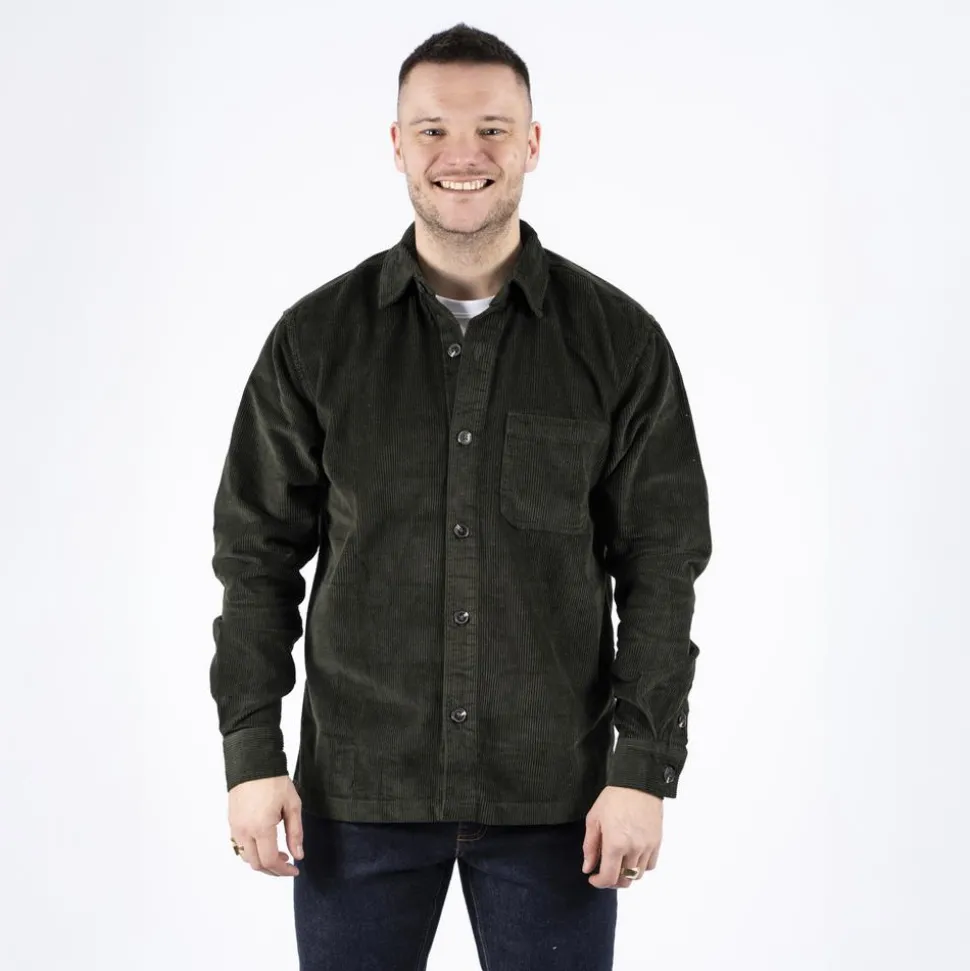 Marcus Julio Herre Overshirt - Forest green