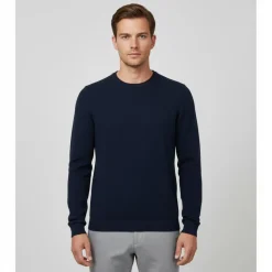 Marcus Langdon Herre Striktrøje - Insignia Blue Mix