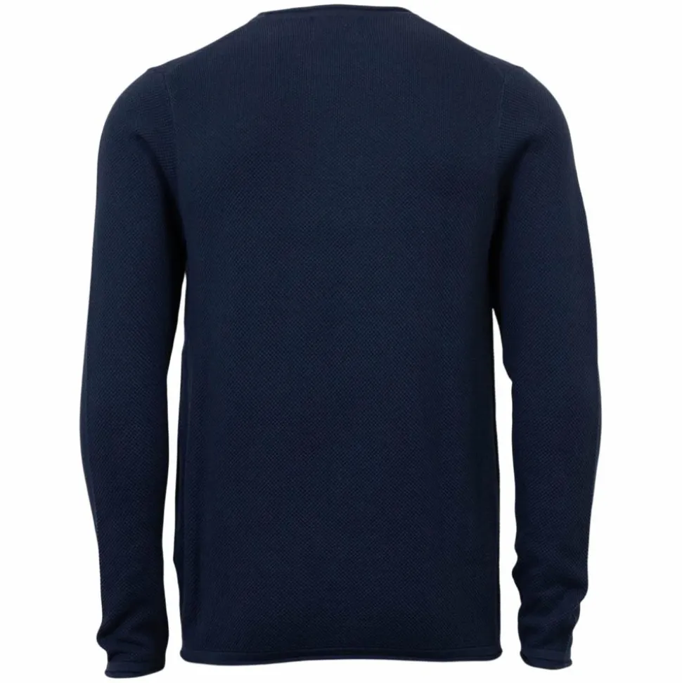 Marcus Langdon Herre Striktrøje - Insignia Blue Mix