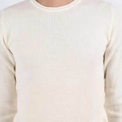 Marcus Langdon Herre Striktrøje - Offwhite