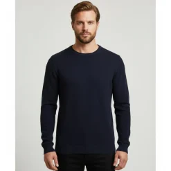 Marcus Langdon Herre Striktrøje - Dark Navy