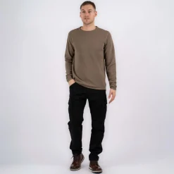 Marcus Langdon Herre Striktrøje - Tobbaco Brown Mix