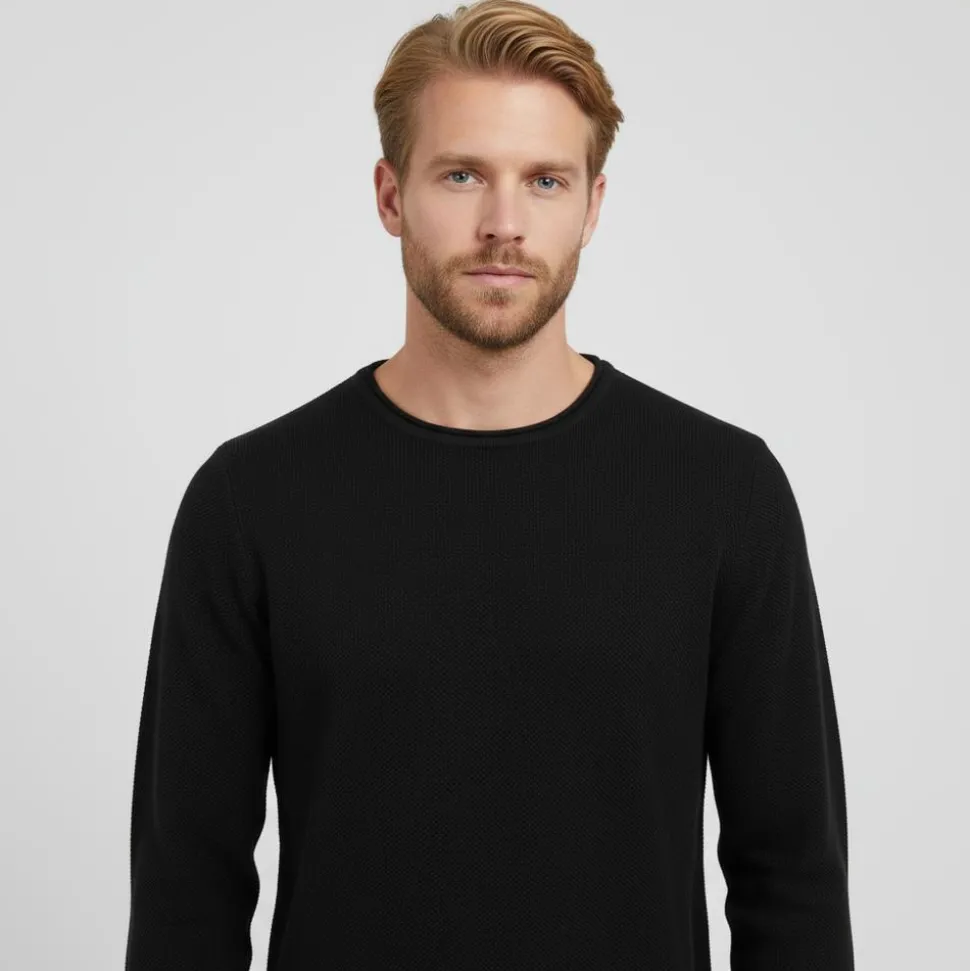 Marcus Langdon Herre Striktrøje - Black