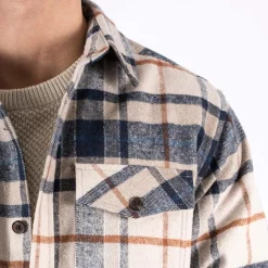 Marcus Lewi Herre Overshirt - Night Navy