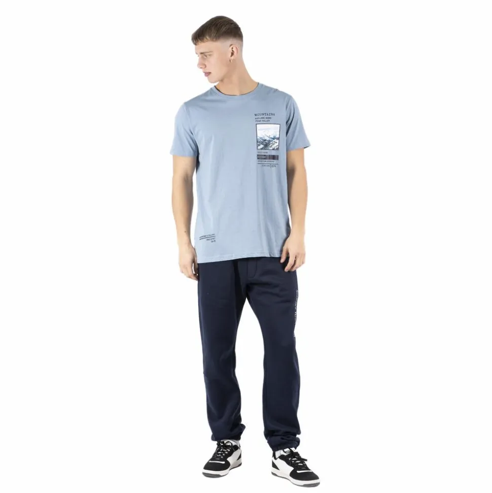 Marcus Paul Herre T-shirt - Faded blue