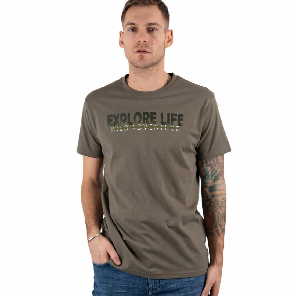 Marcus Ralph Herre T-shirt - Dusty olive