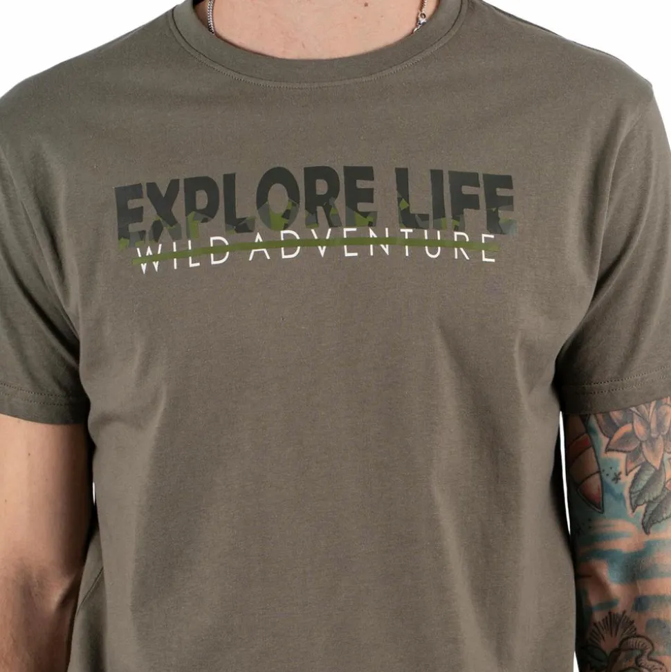 Marcus Ralph Herre T-shirt - Dusty olive