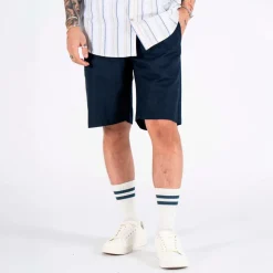 Marcus Wilson Herre Shorts i hørmix - Dark Sapphire