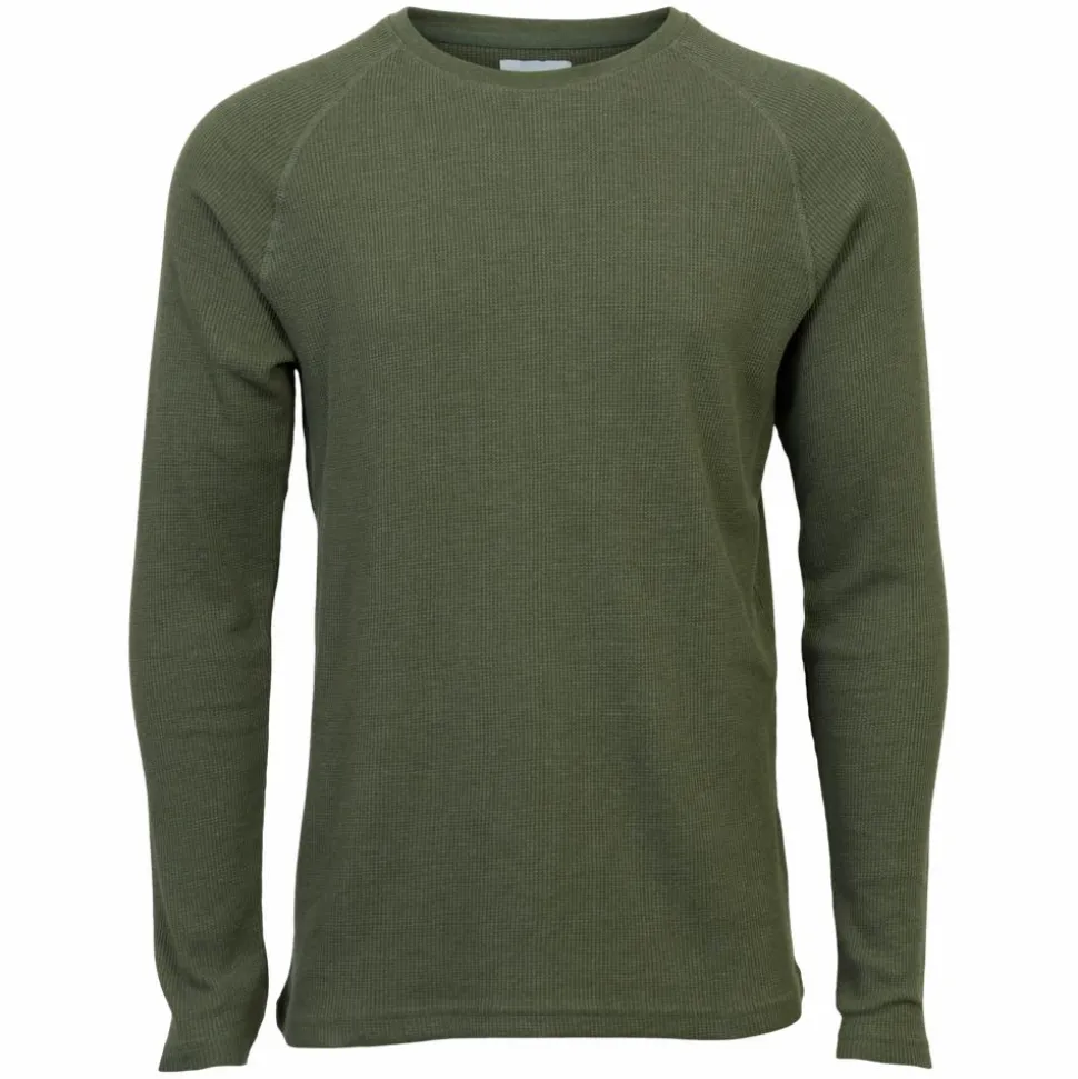 Marcus Ziggy Herre Striktrøje - Beetle Green Mix