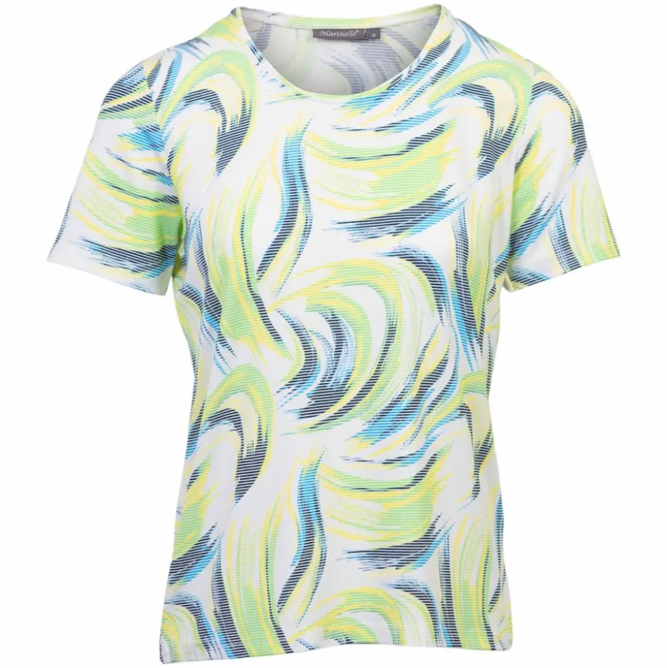 Marinello Dame T-shirt - Green Comb