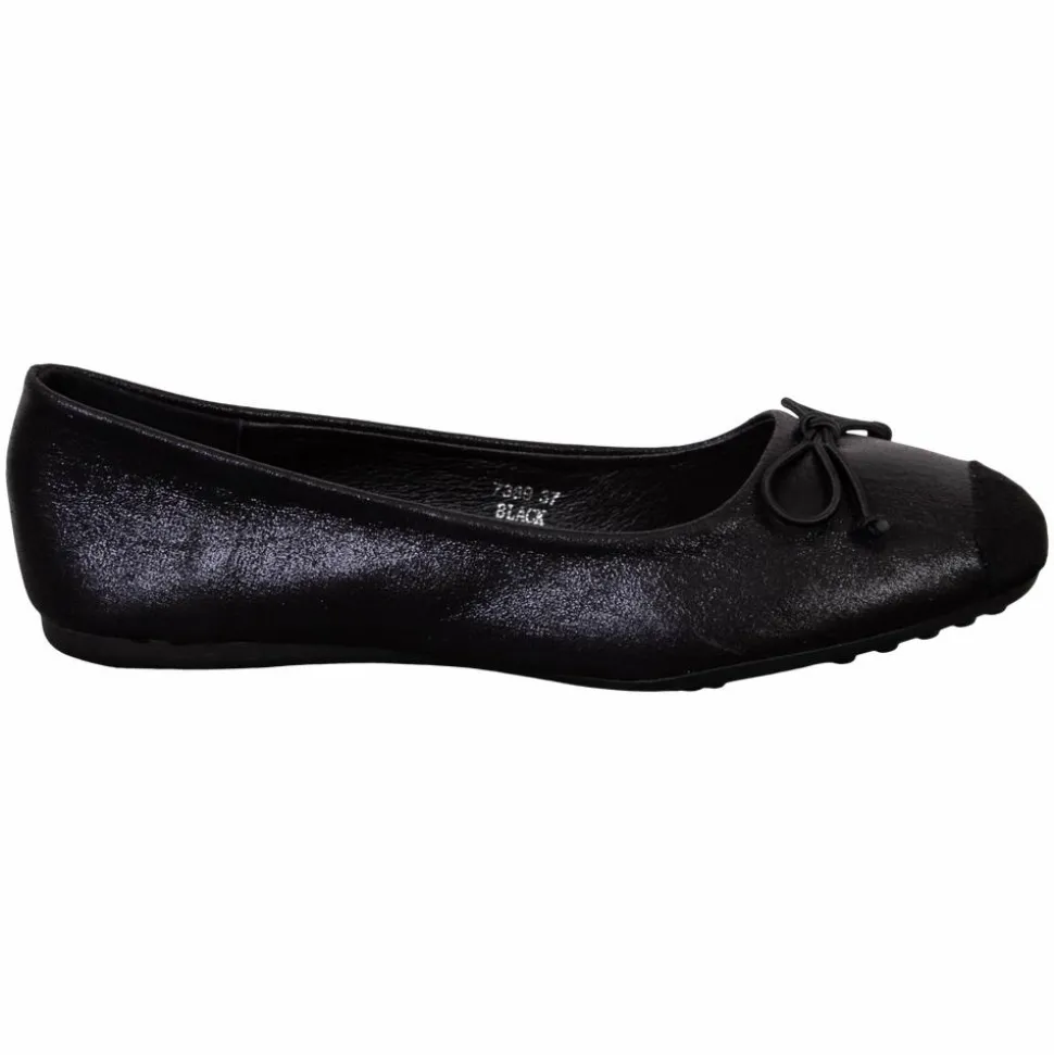 Marquiiz Dame Ballerina m. glimmer - Sort
