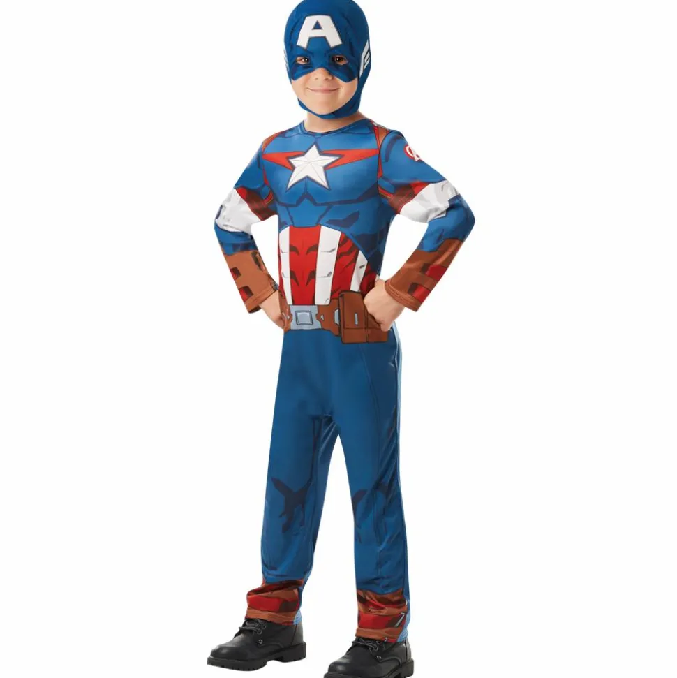 Marvel Marvel Captain America Børne Kostume - CAPTAIN AMERICA