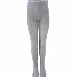 Melton Børne Strømpebukser i bambus - Light Grey Mel.