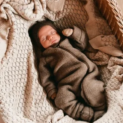 Mikk-line Baby Heldragt i merinould - Melange Denver