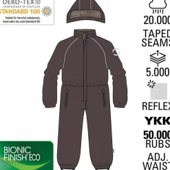 Mikk-line Børne Flyverdragt m. BIONIC-FINISH® ECO coating - Thyme