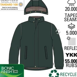 Mikk-line Børne Vinterjakke m. BIONIC-FINISH® ECO coating - Darkest Sprouse