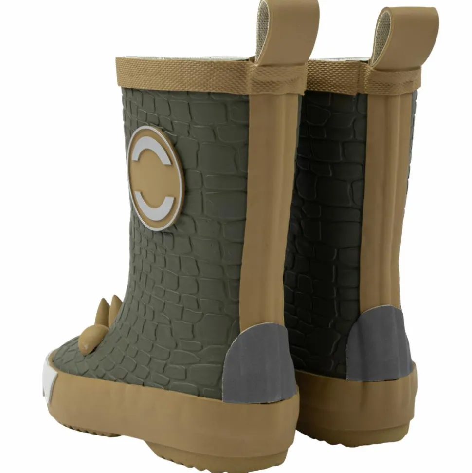 Mikk-line Drenge Gummistøvler - Dusty Olive