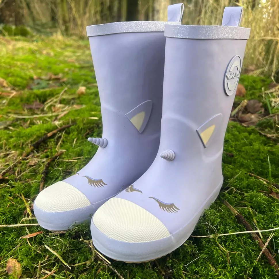 Mikk-line Unicorn Pige Gummistøvler - Lavender Aura