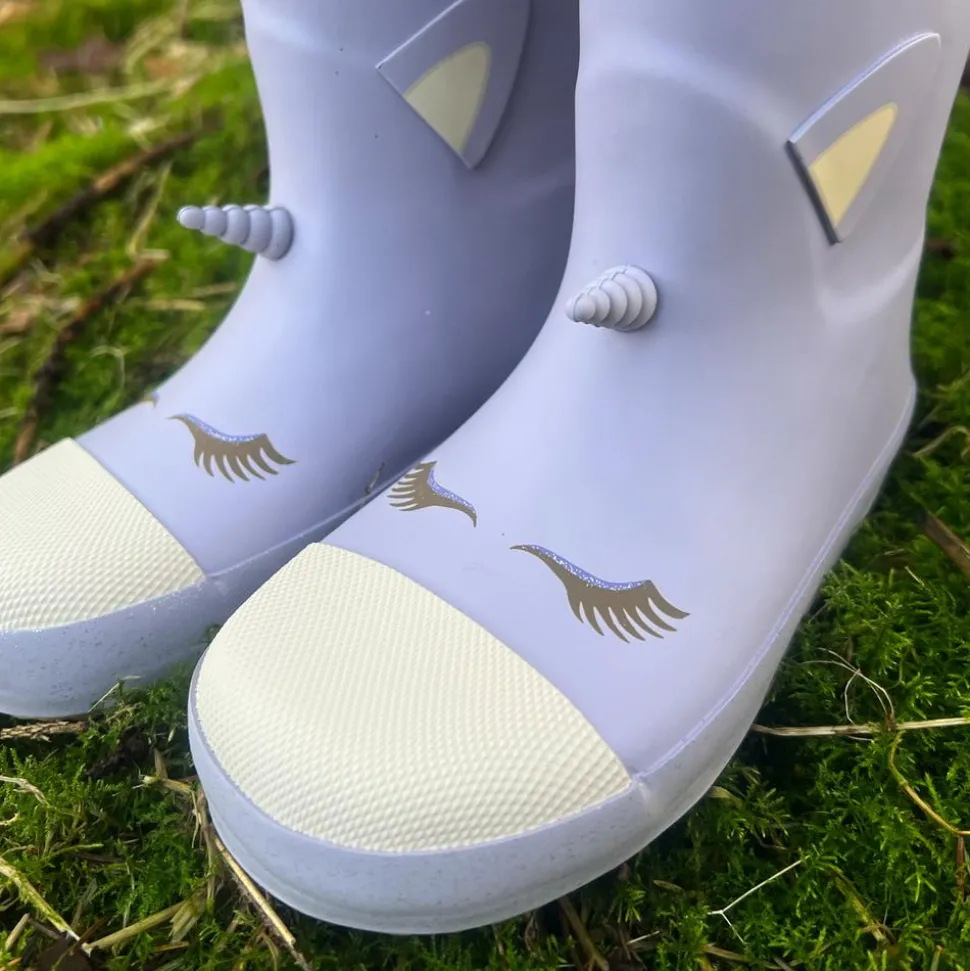 Mikk-line Unicorn Pige Gummistøvler - Lavender Aura