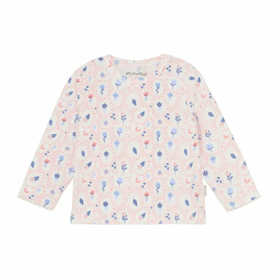 Minymo Baby Bluse i økologisk bomuld - Marshmallow White