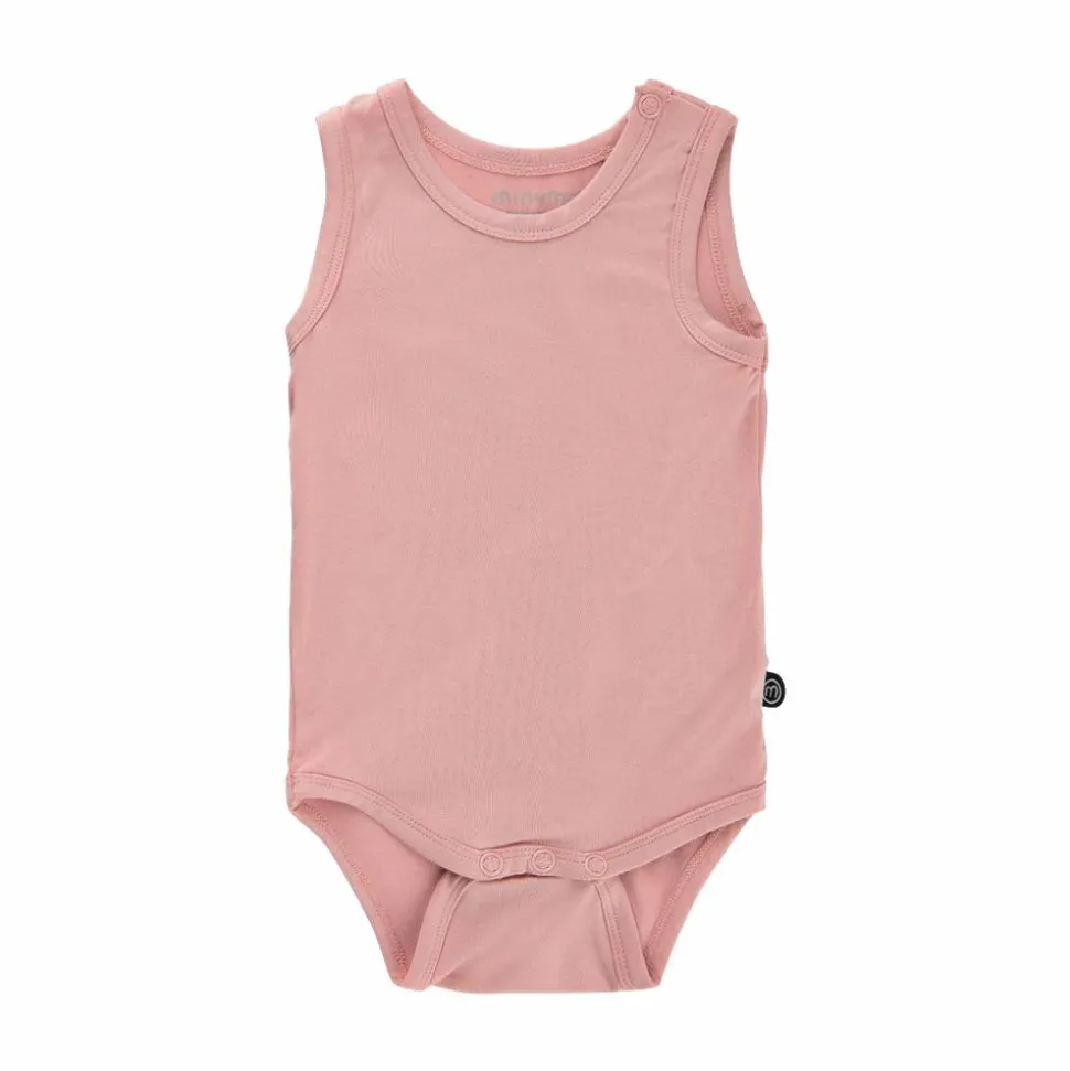 Minymo Baby Body i bambus - Misty Rose