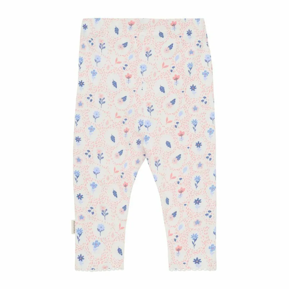 Minymo Baby Leggings i økologisk bomuld - Marshmallow White