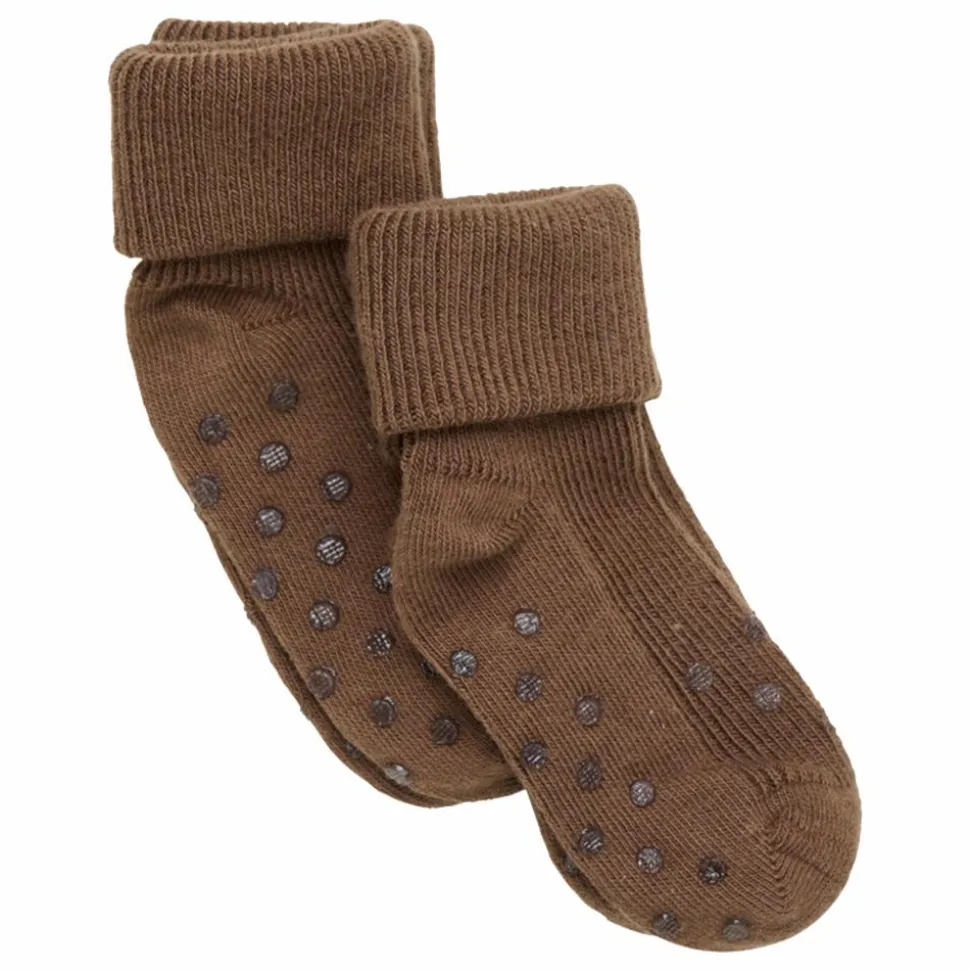 Minymo Baby Strømper - Cocoa Brown