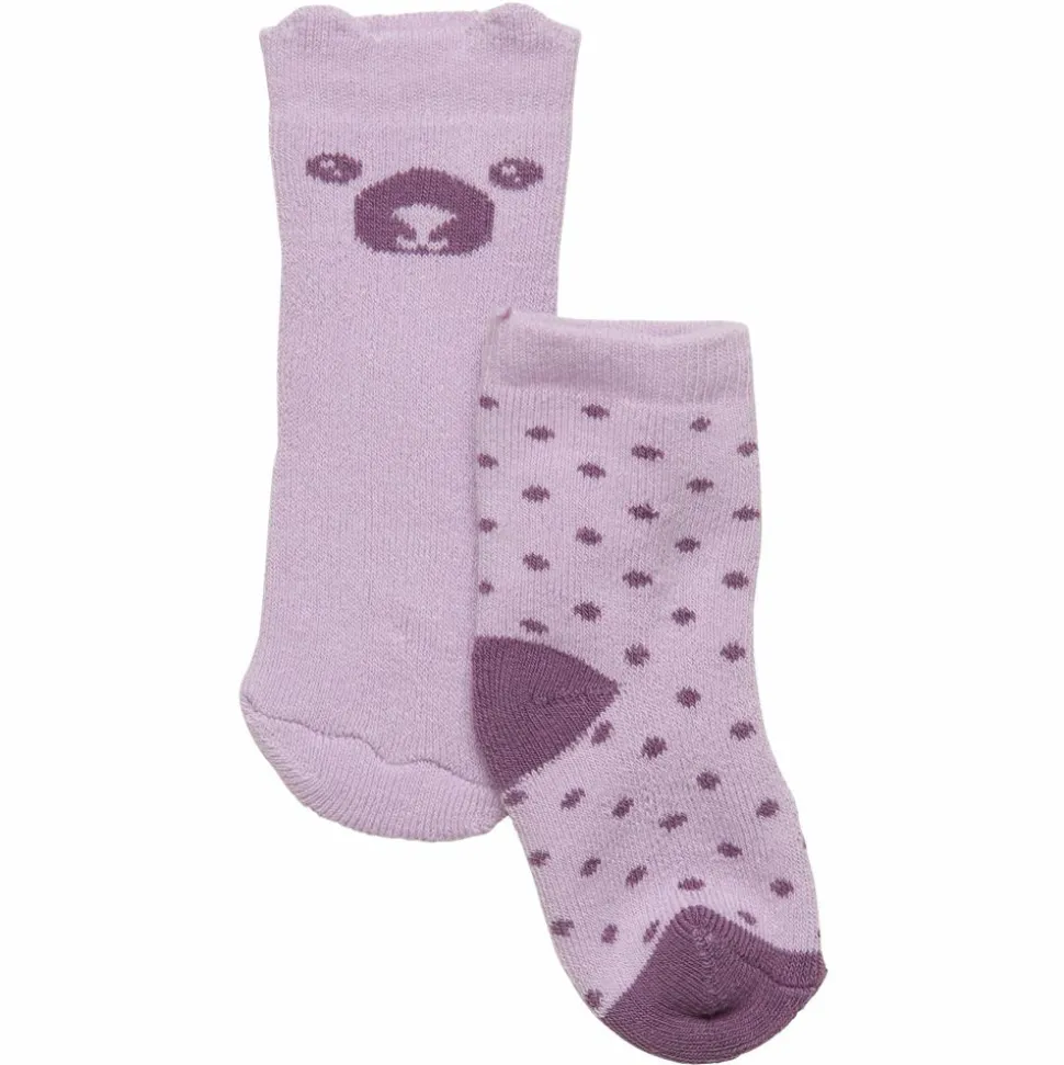 Minymo Baby Strømper - Lavender Frost