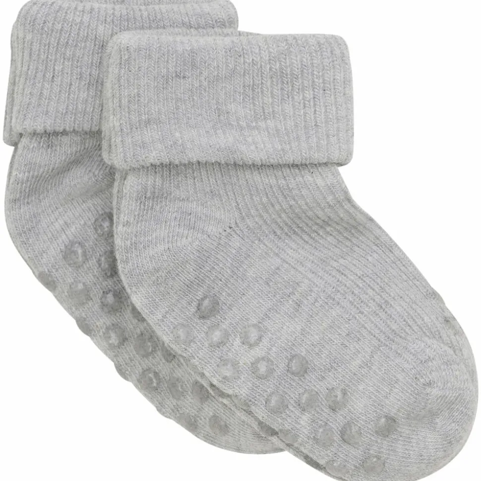 Minymo Baby Strømper - Light Grey Melange