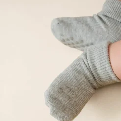 Minymo Baby Strømper - Light Grey Melange